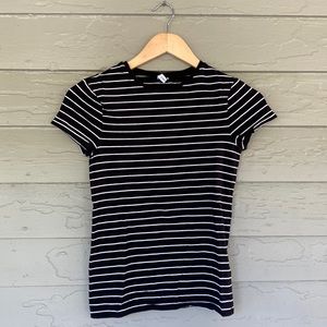& other stories black striped tee